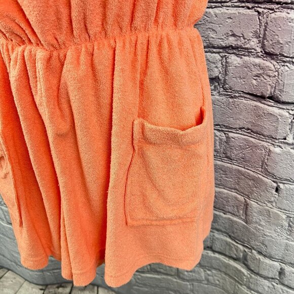 VTG Gloria's Fashions Terry Cloth Tube Top Romper Cover Up Shorts L 80s Beach - Picture 5 of 10